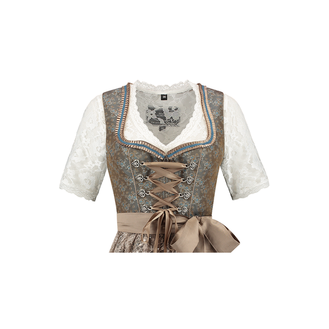 Grünes Dirndlkleid Oktoberfest Damen Jaquard