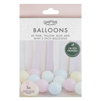 Ballons Pastell 13cm 40Stk