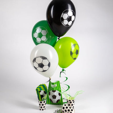 Fußball Ballons Grün 30cm 8Stk