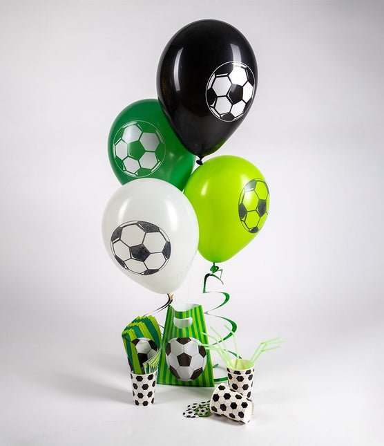 Fußball Ballons Grün 30cm 8Stk