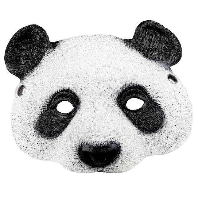 Halbmaske Plüsch Panda