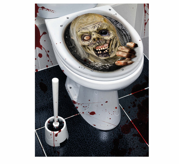 Halloween Dekoration Toilette Zombie