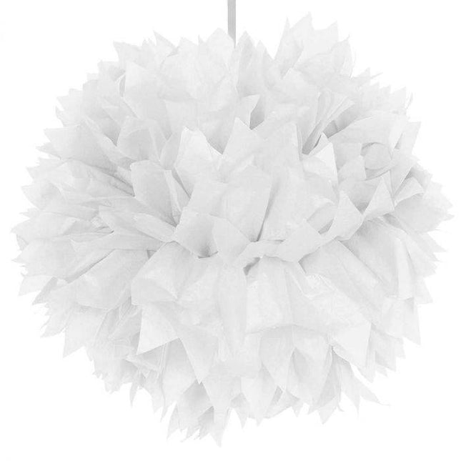 Pompon Weiß 30cm