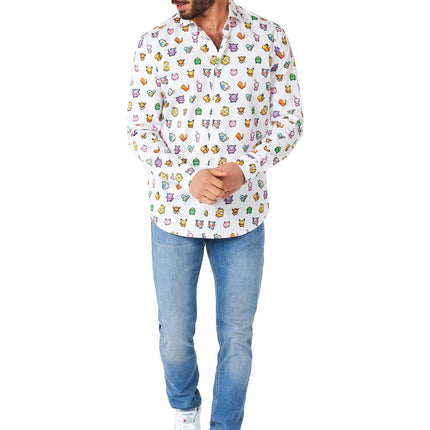 Pixel Pokémon Shirt Männer OppoSuits