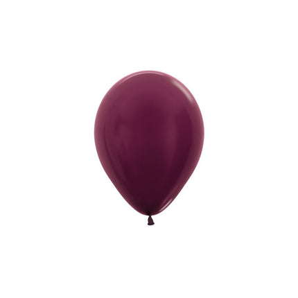 Ballons Metallic Burgund 12cm 50Stk