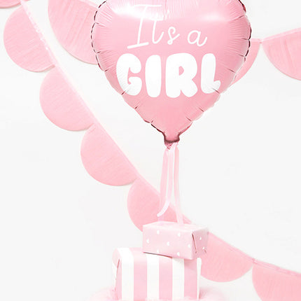 Helium Ballon Herz It's A Girl Empty 45cm