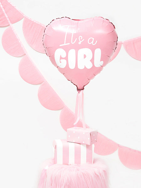 Helium Ballon Herz It's A Girl Empty 45cm