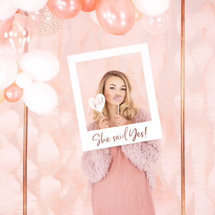 Photobooth Hochzeit Rose Gold 12pcs