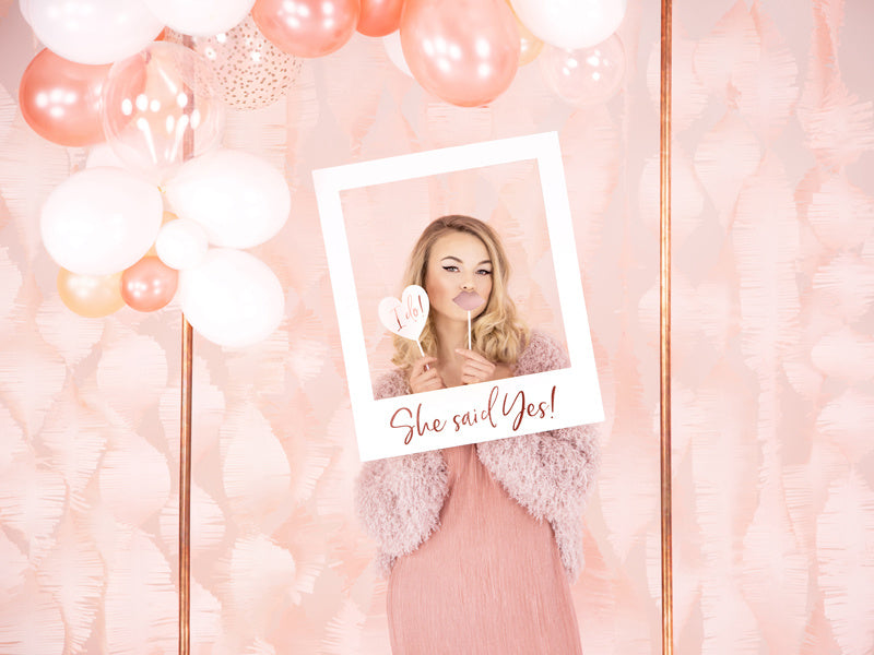 Photobooth Hochzeit Rose Gold 12pcs