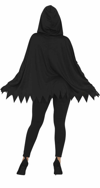 Skelett Halloween Poncho Damen