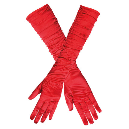 Lange Handschuhe Rot