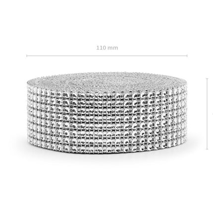 Silbernes Klebeband Glitter 9m