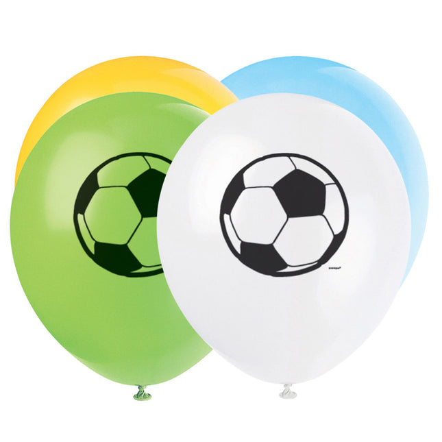 Fußball Ballons Bunt 30cm 8Stück