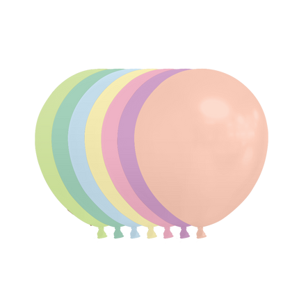 Bunte Luftballons Pastell 13cm 100 Stk.