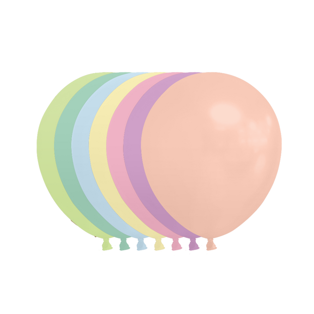 Bunte Luftballons Pastell 13cm 100 Stk.