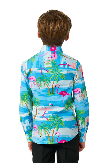 Hawaii Flamingo Shirt Junge OppoSuits