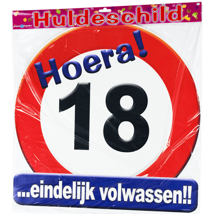 Türschild 18 Jahre Verkehrsschild 50cm