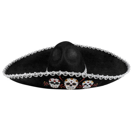 Halloween Sombrero Totenköpfe 56cm