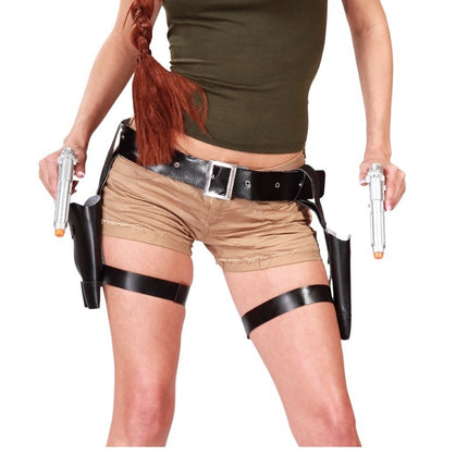 Beinholster Tomb Raider und Pistolen