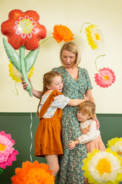 Pompons Blumen 3Stück