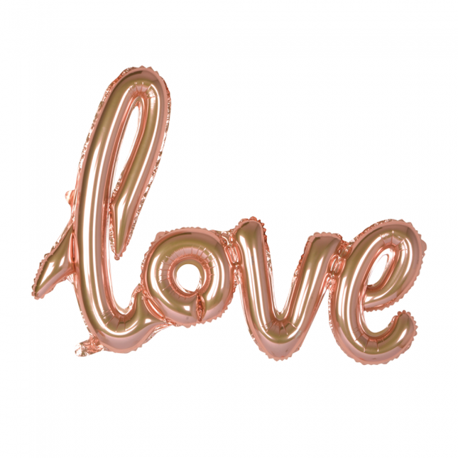 Folienballon Love Rose Gold 1.19m leer