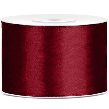 Satinband Bordeaux Rot 50mm 25m