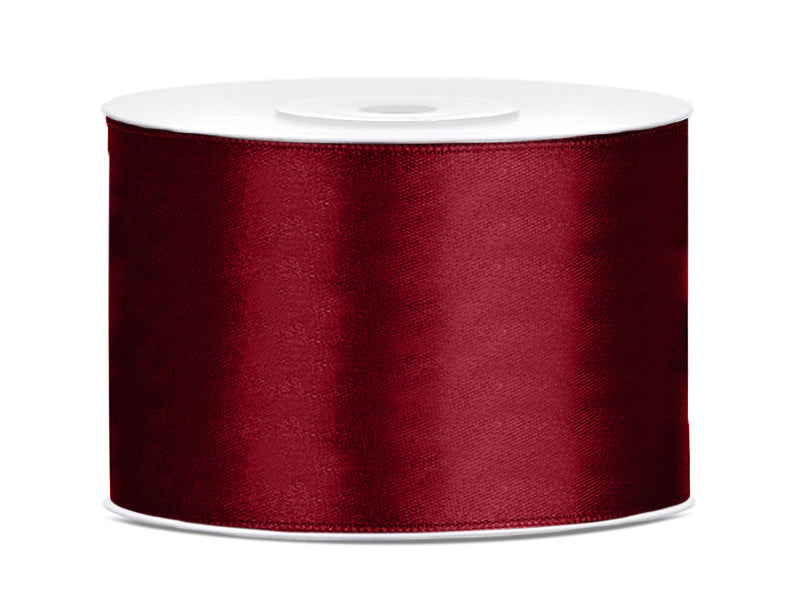 Satinband Bordeaux Rot 50mm 25m