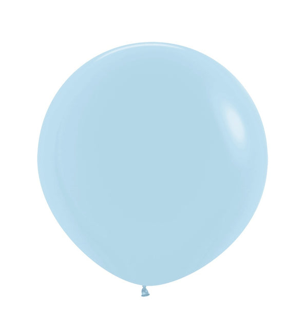 Ballons Pastell Matte Blau 61cm 10Stk