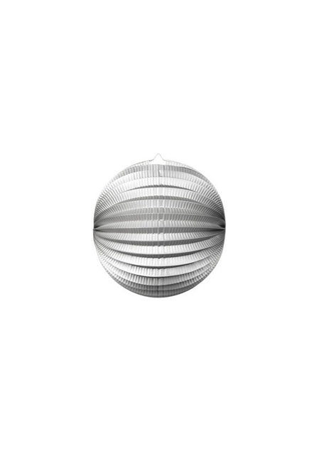 Silberner Lampion Metallic 25cm