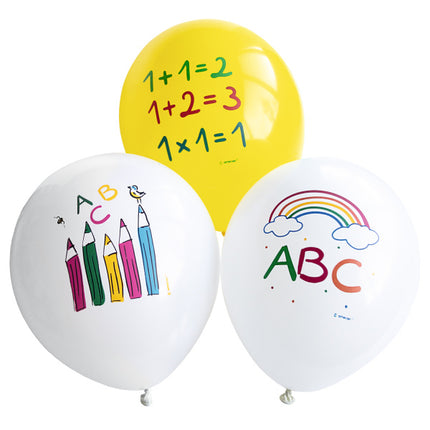 Back To School Ballons 27,5 cm 6 Stk.