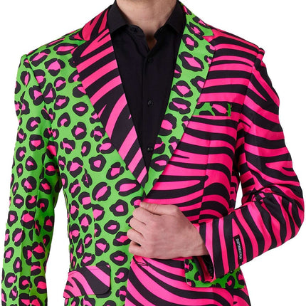 Panther Tiger Neon Blazer Männer Suitmeister