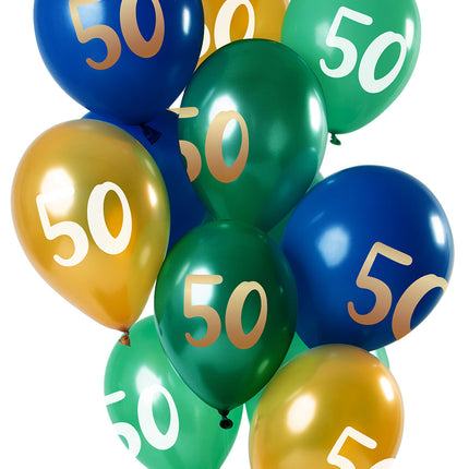 Ballons 50 Jahre Mix 30cm 12 Stk.