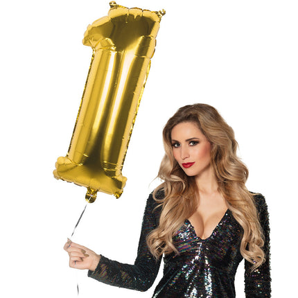 Goldene Zahl Ballon 1 Jahr 86cm