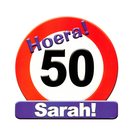 Sarah Türschild 50 Jahre Verkehrsschild 50cm