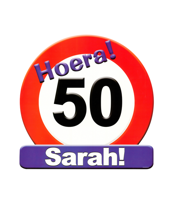 Sarah Türschild 50 Jahre Verkehrsschild 50cm