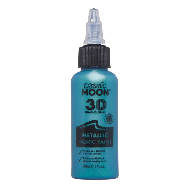 Cosmic Moon Metallic-Stofffarbe Grün 30ml