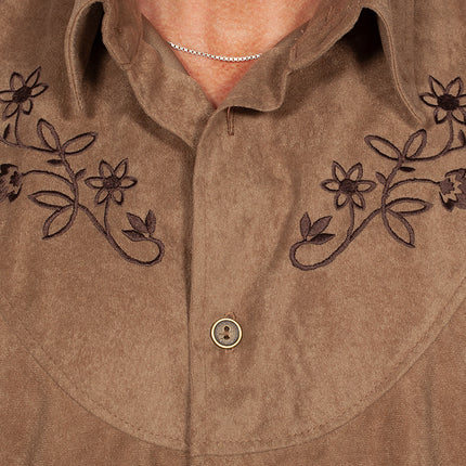 Western Bluse Braun Männer