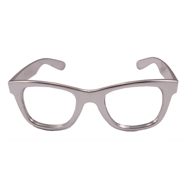 Brille Metallic Silber