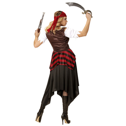 Piratenkleid Rot Damen