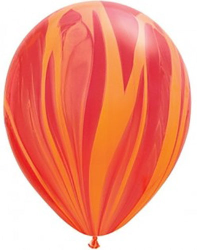 Ballons Superagate Rot & Orange 28cm 25Stk