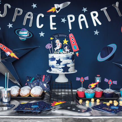 Space Party Teller 29,5 cm 6 Stk.