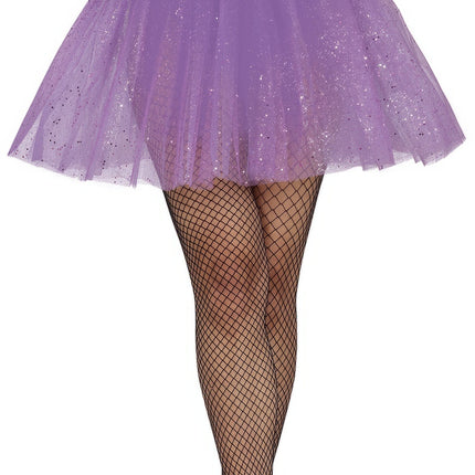 Lila Tutu Damen Glitzer 40cm