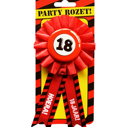 Rosette Hooray 18 Jahre Hooray