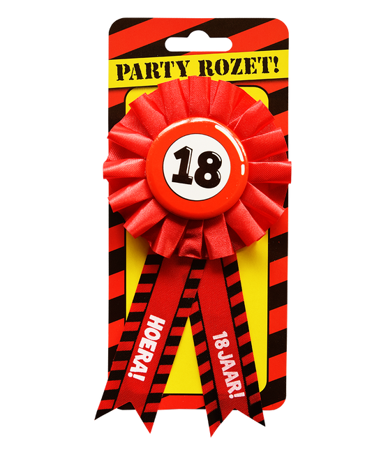 Rosette Hooray 18 Jahre Hooray