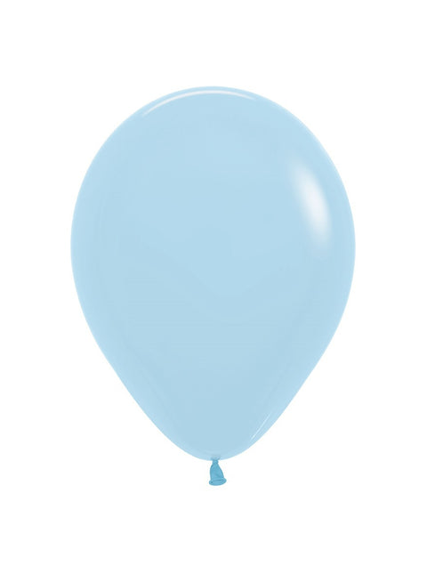 Ballons Pastell Matte Blau 23cm 50Stk