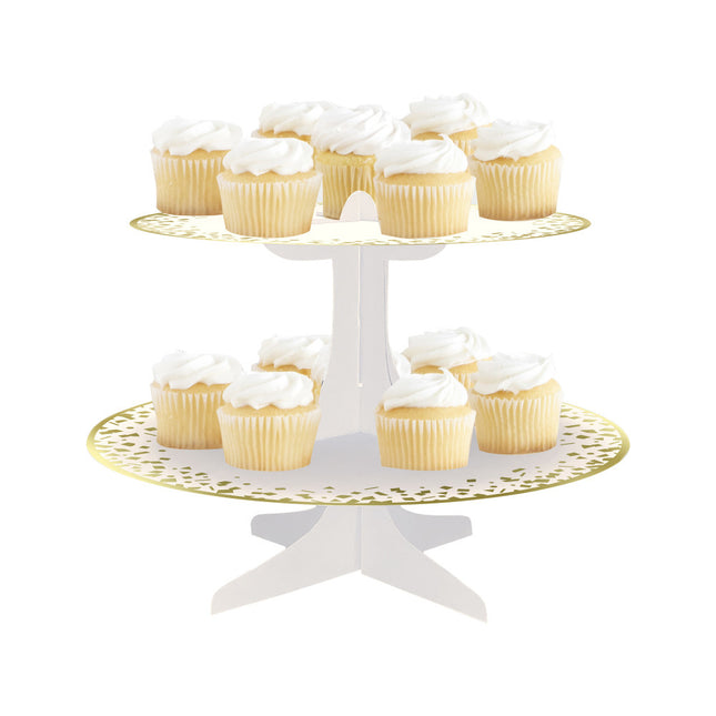 Cupcake-Ständer Goldkarton 35cm