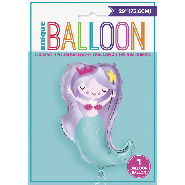 Helium Ballon Meerjungfrau 74cm leer