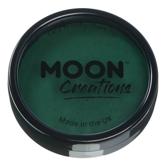 Moon Creations Pro Face Paint Kuchentöpfe Dunkelgrün 36g