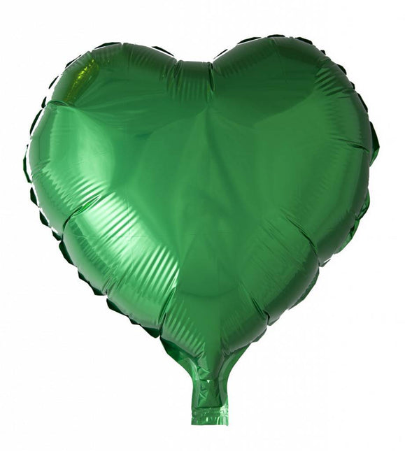 Helium Ballon Herz Grün 46cm leer