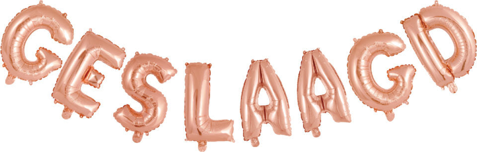 Ballons Buchstabe Erfolgreich Rose Gold Leer 41cm